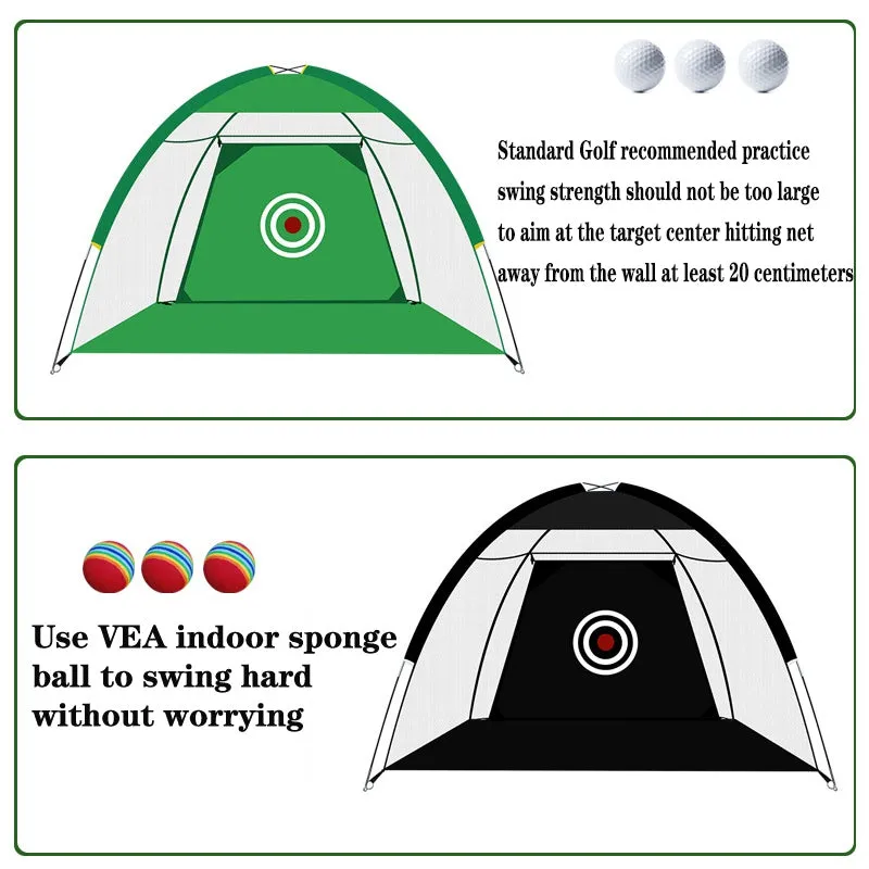 2M/1M/3M Golf Cage Swing Hitting Practice Net &  spong ball