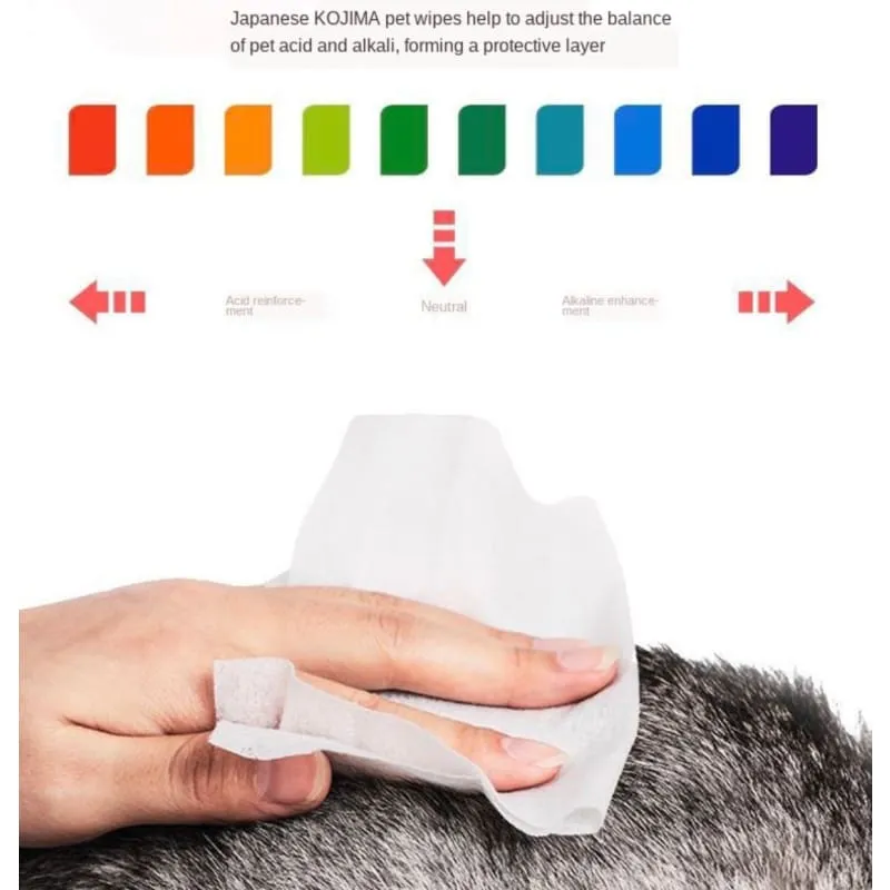 [3 FOR $11] Kojima Fruity Dog & Cat Wipes 80pcs