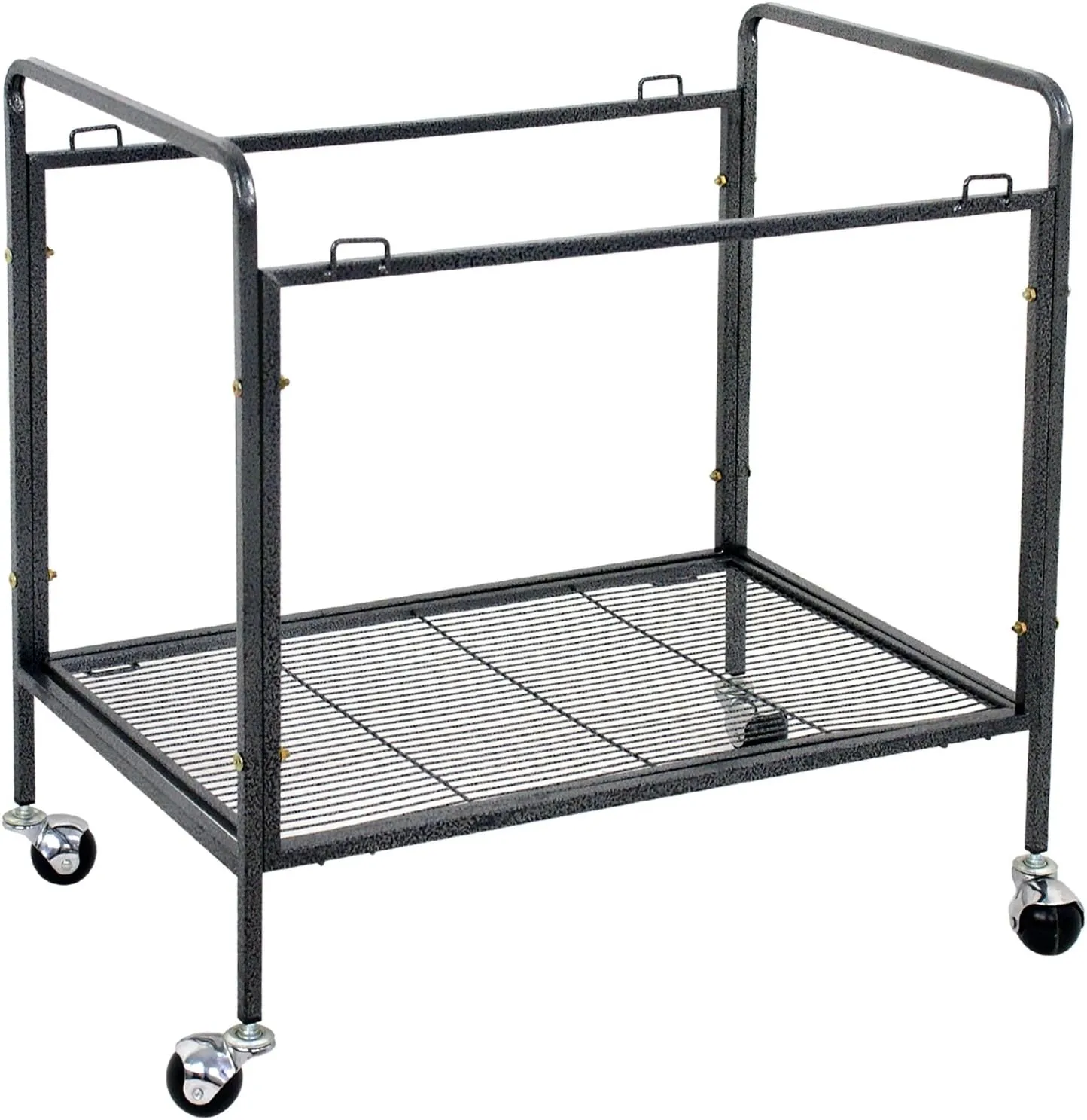 53-Inch Standing Wrought Iron Birdcage Large Parrot Flight Bird Cage with Rolling Stand Birdcages for Cockatiels African Grey Quaker Lovebird Canary Budgie Finch