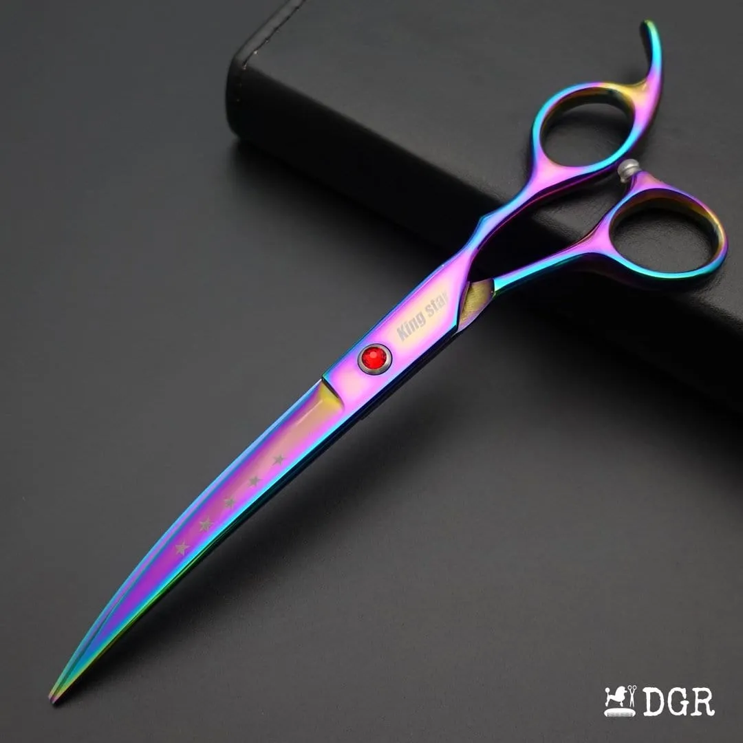 7" Professional Pet Grooming Shears Set - Rainbow-USA warehouse available