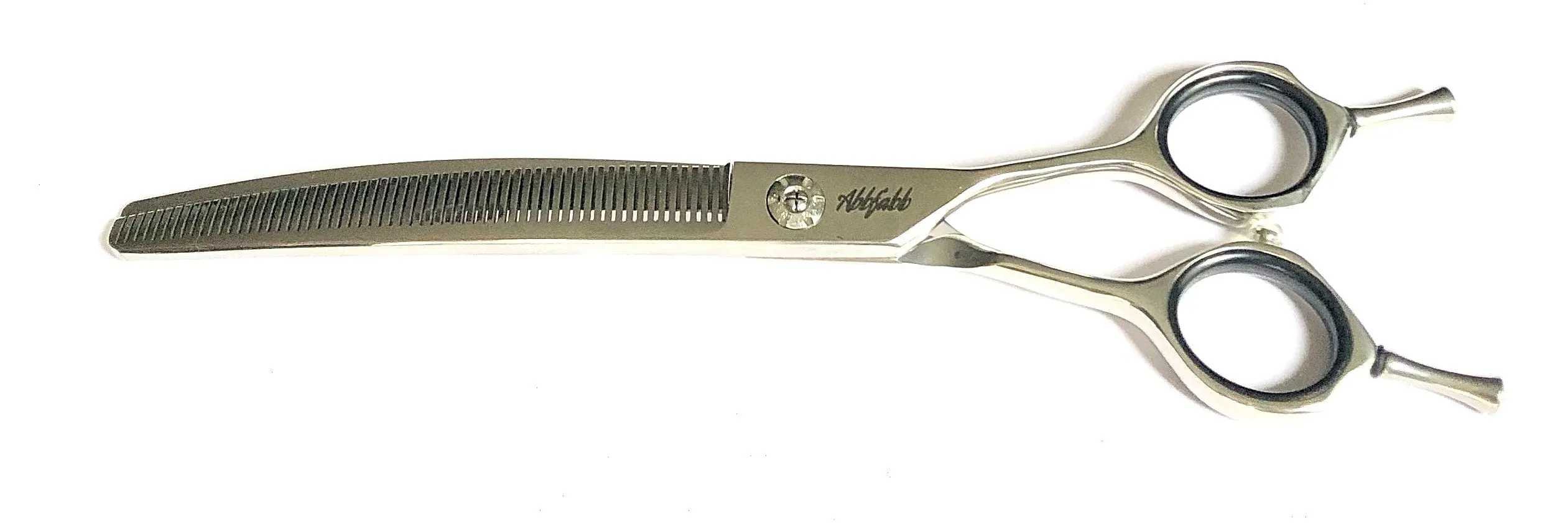 Abbfabb Grooming Scissors Ltd 7" 60 Teeth Reversible Curved Blending Dog Grooming Scissor