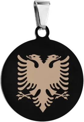 Albanian Eaglewalnut Dog Tags for Pets Personalized Cute Dog Name ID Tags Stainless Steel Dog Collar Tag