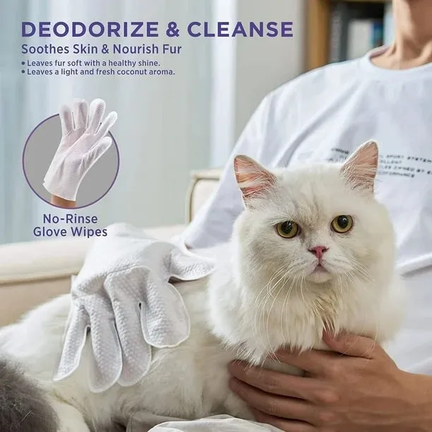 🔥Best-selling in 2025🔥sale-50% off 👉Deodorizing Pet Glove Wipes For Dogs (6 Pcs / 1 Pack)