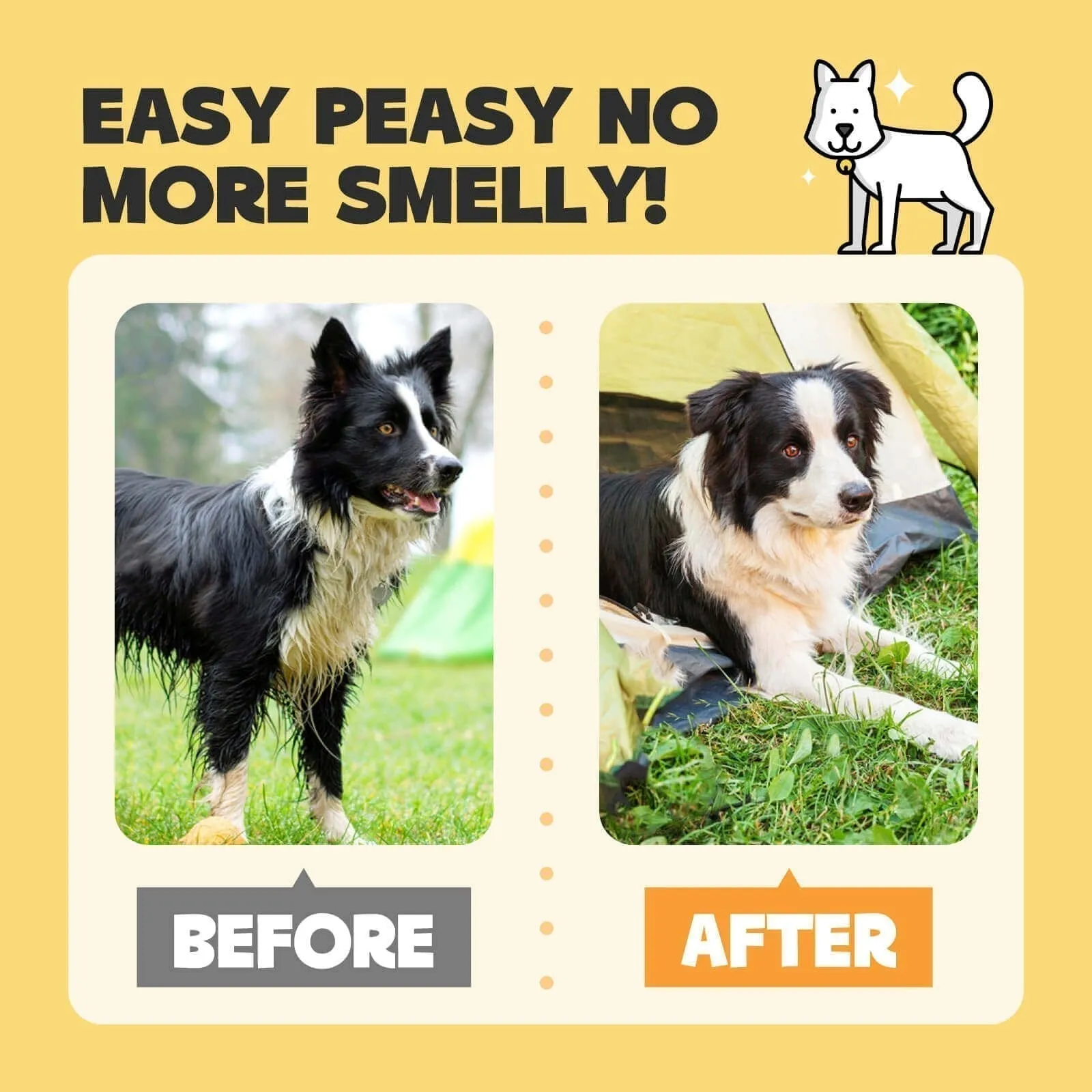 🔥Best-selling in 2025🔥sale-50% off 👉Deodorizing Pet Glove Wipes For Dogs (6 Pcs / 1 Pack)