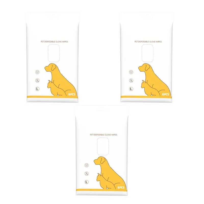 🔥Best-selling in 2025🔥sale-50% off 👉Deodorizing Pet Glove Wipes For Dogs (6 Pcs / 1 Pack)