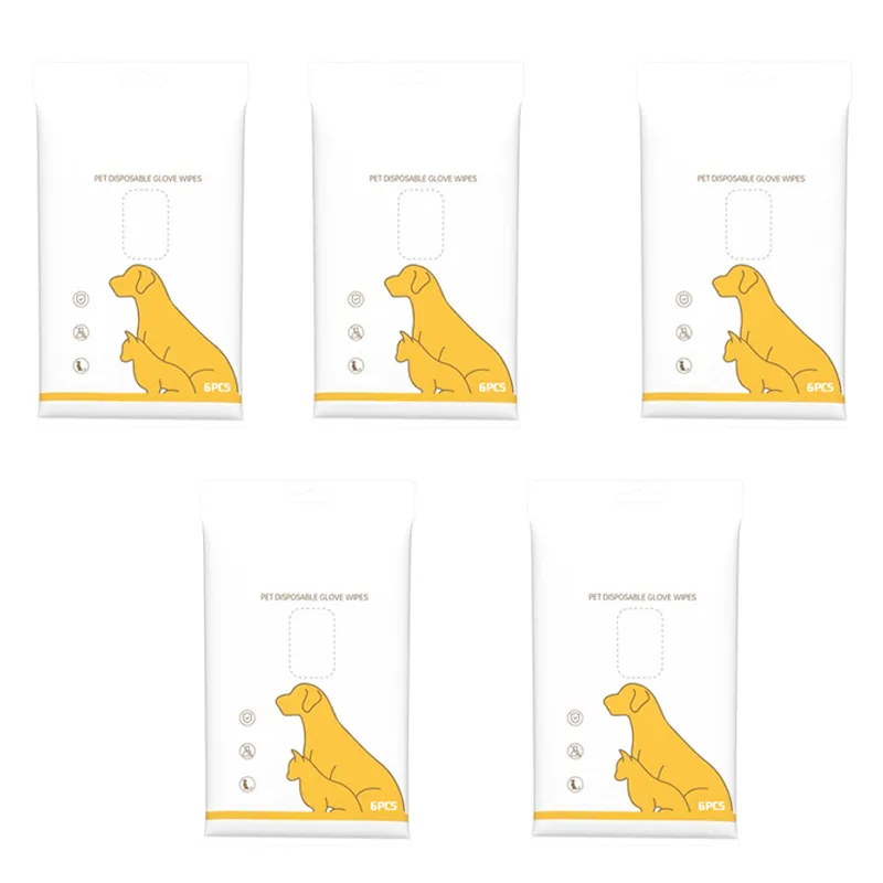 🔥Best-selling in 2025🔥sale-50% off 👉Deodorizing Pet Glove Wipes For Dogs (6 Pcs / 1 Pack)