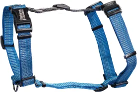 Blue-9 Reflective Buckle-Neck Balance Harness, Fully Customizable Fit No-Pull Harness with 3M Reflective Stitching, Ideal for Dog Training and Obedience, Made in The USA, Blue, Medium/Large