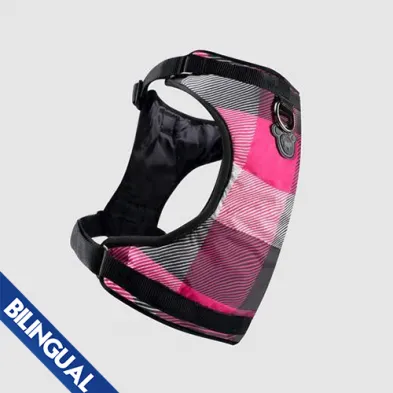 Canada Pooch® Everything Harness for Dogs Pink Plaid