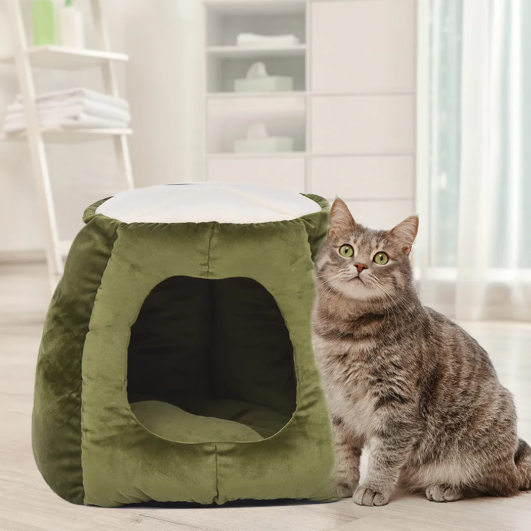 Cat Castle Igloo Round Nest Cave Green L