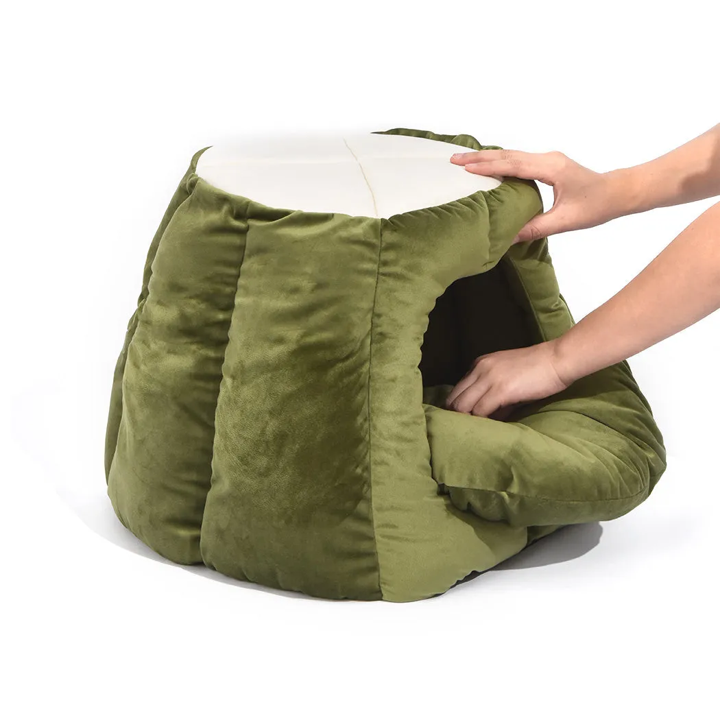 Cat Castle Igloo Round Nest Cave Green L