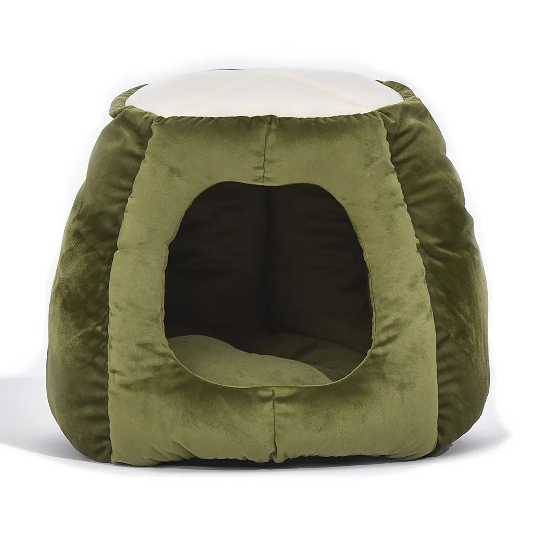 Cat Castle Igloo Round Nest Cave Green L