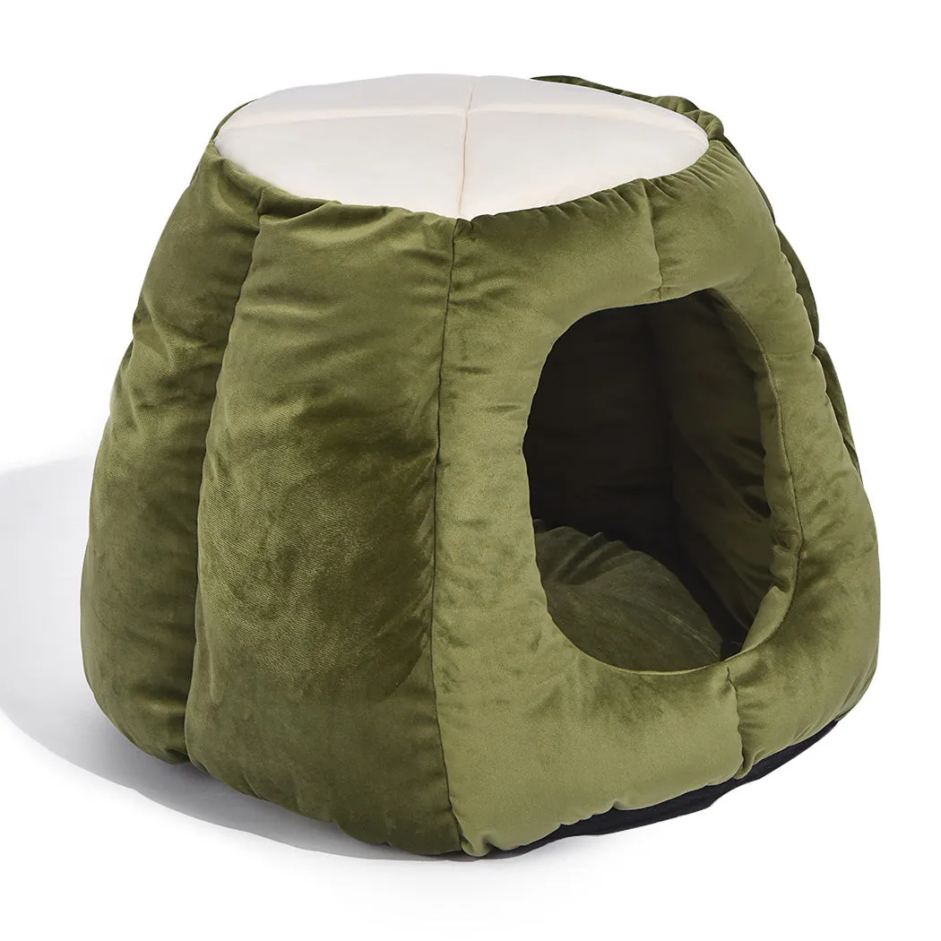 Cat Castle Igloo Round Nest Cave Green L