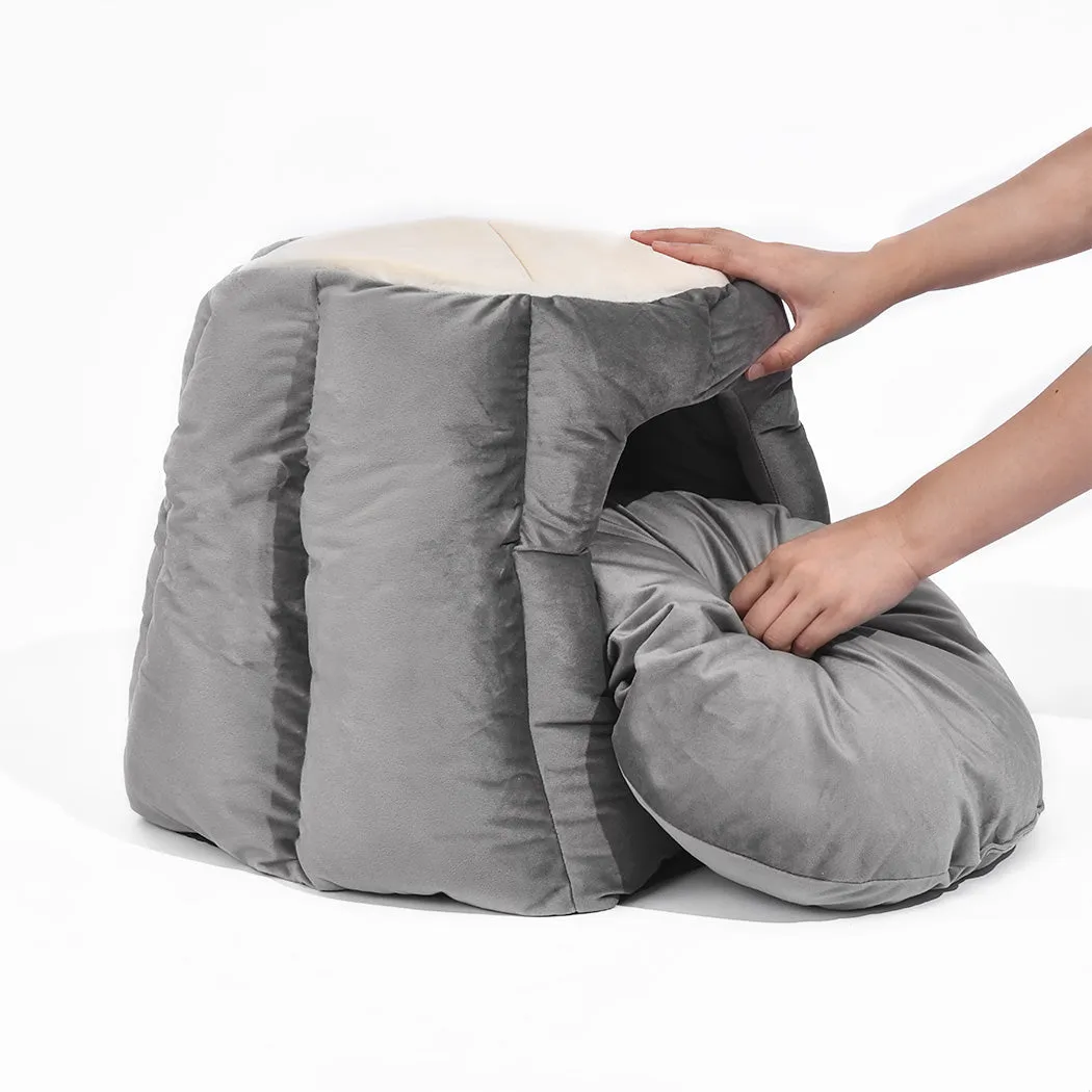 Cat Castle Igloo Round Nest Cave Grey L