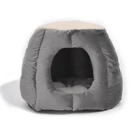 Cat Castle Igloo Round Nest Cave Grey L