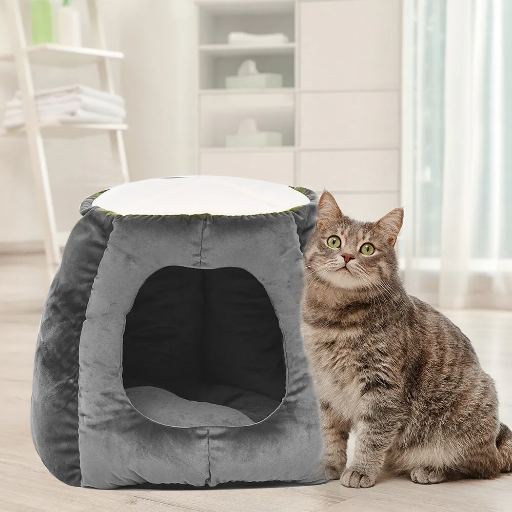 Cat Castle Igloo Round Nest Cave Grey L