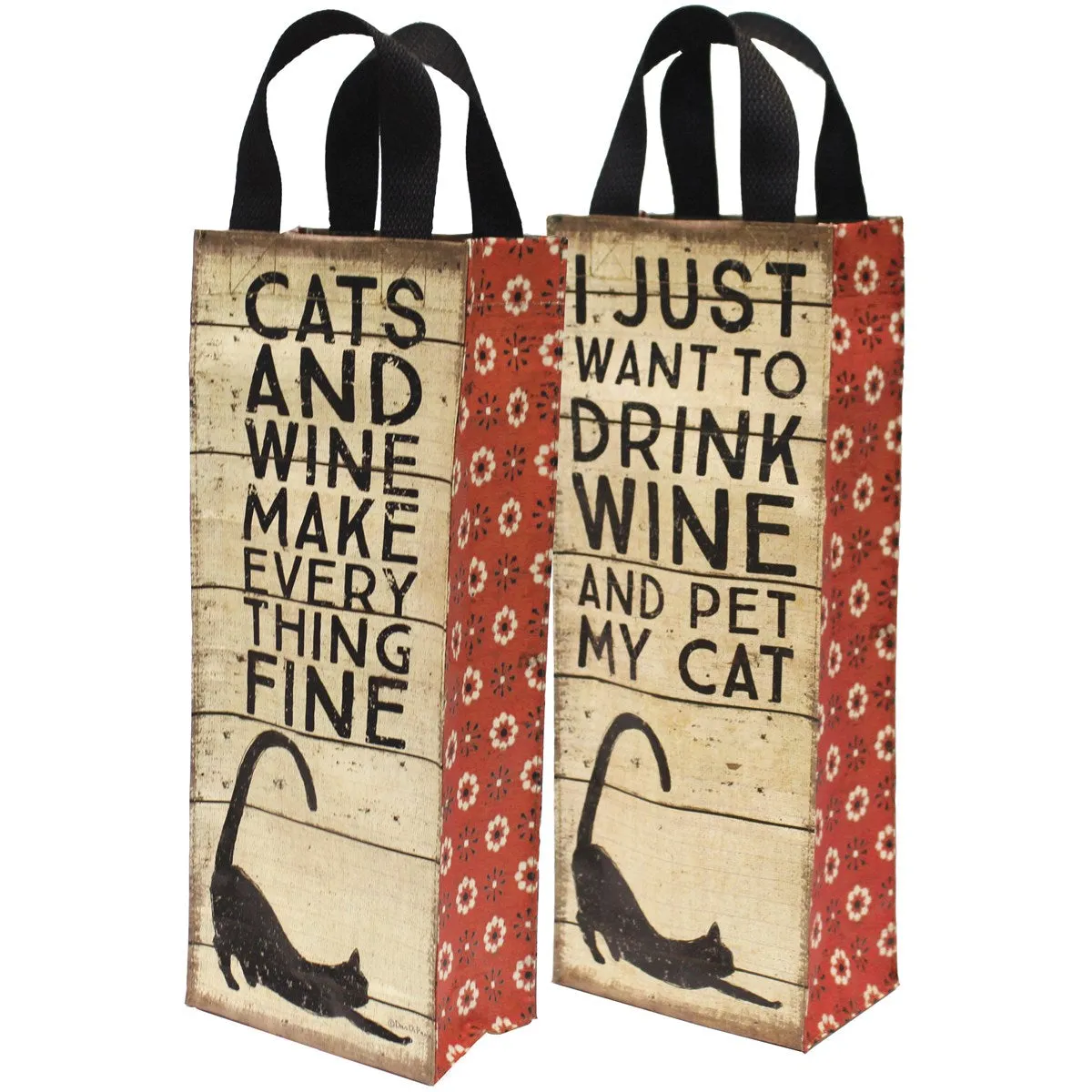 CATS AND WINE TOTE