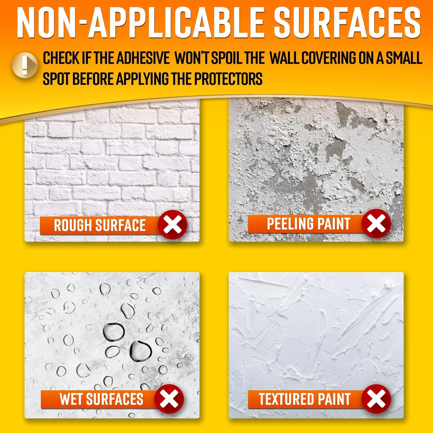 Clear Wall Protector Film Stickers for Kitchens & Offices - Shields Paint from Oil Splashes, Trash, Furniture Scuffs (Transparent, 7 Sheets)