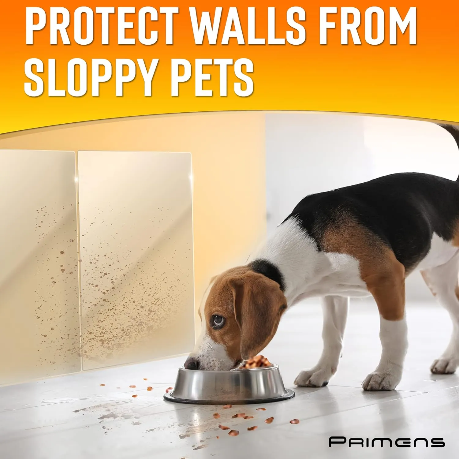 Clear Wall Protector Film Stickers for Kitchens & Offices - Shields Paint from Oil Splashes, Trash, Furniture Scuffs (Transparent, 7 Sheets)