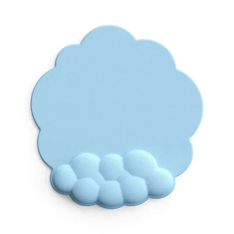 Cloud Memory Foam Mouse Pad with Wrist Rest - Anti-Slip Office & Gaming Keyboard Support