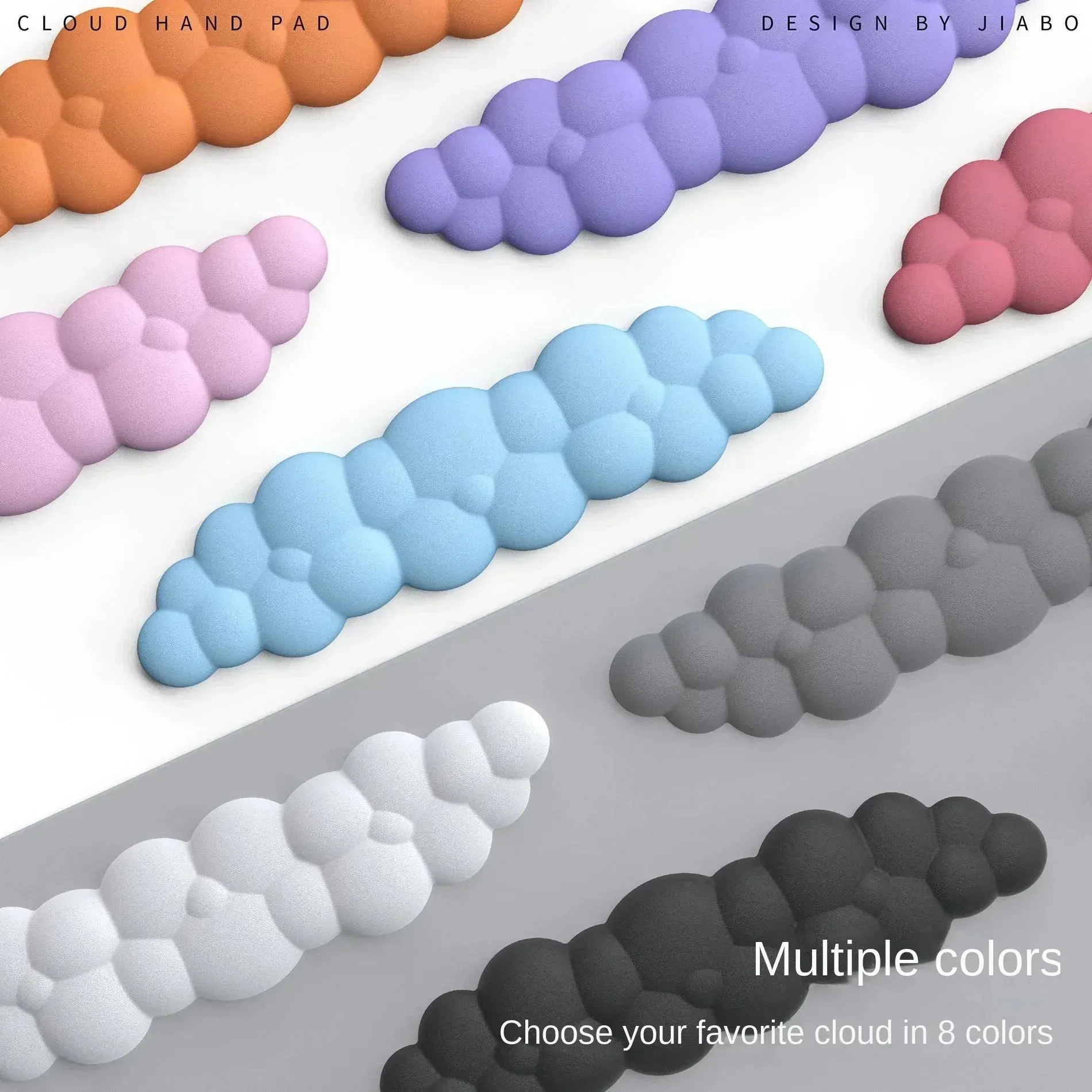 Cloud Memory Foam Mouse Pad with Wrist Rest - Anti-Slip Office & Gaming Keyboard Support