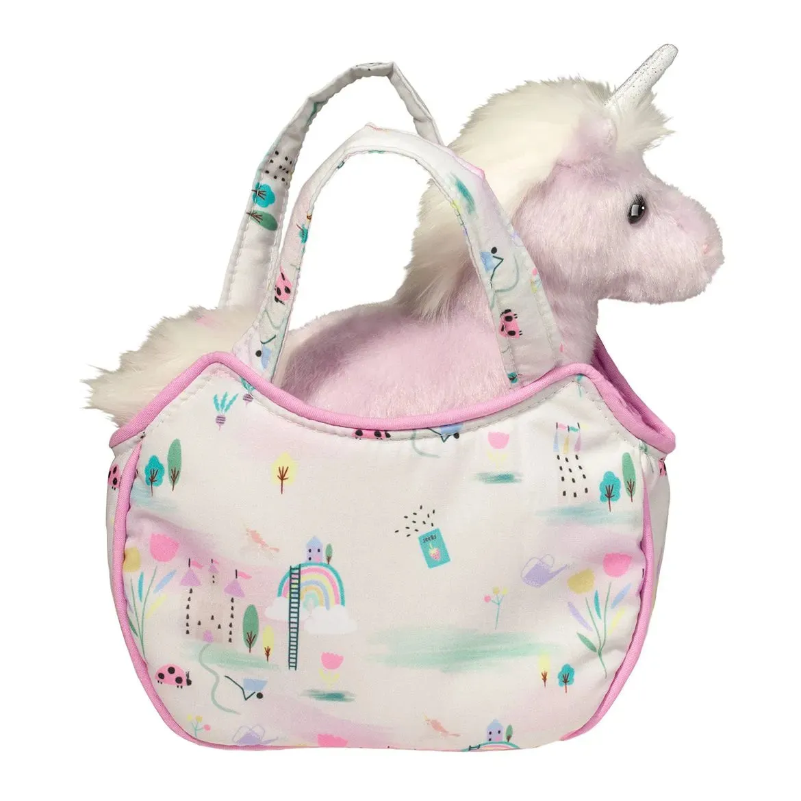 Douglas Sassy Pet Sak Magical World with Purple Unicorn 6.5"