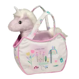 Douglas Sassy Pet Sak Magical World with Purple Unicorn 6.5"