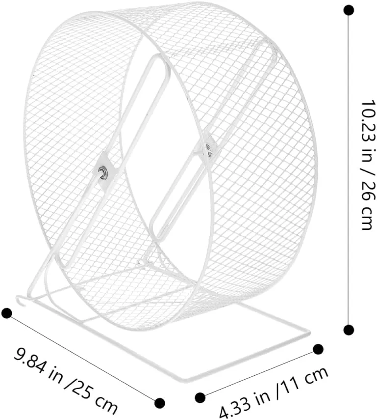 Engaging Hamster Running Wheel Toy with Stand for Small Pets: Promotes Exercise and Playtime Enjoyment