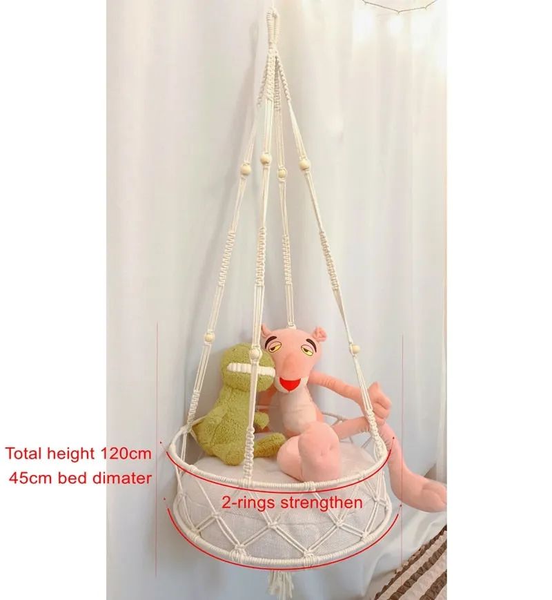 Hammock Window Macrame Cat Swing Bed