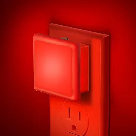 JandCase Red Night Light, Red NightLight[2 Pack],0.3W LED Night Light with Auto Light Sensor,Night Lamp Plug into Wall for Bedroom,Corridor,Hallway,Non-dimmable