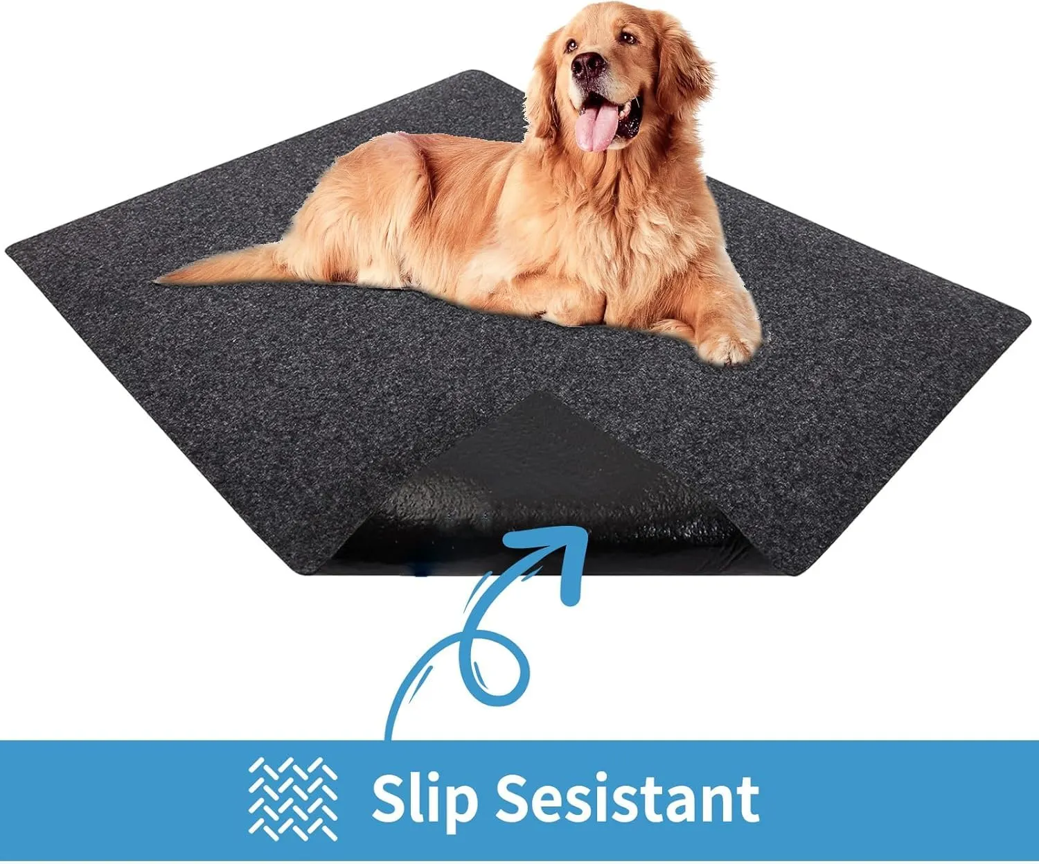 Kennel Pad Dog Crate Mat Liner, Absorbs Urine, Waterproof, Non-Slip, Washable Puppy Pee Pad for Kennel Training - Under Pet Cage to Protect Floors, Thin Cut to Fit Design (48" x 29" - 1 Pack )