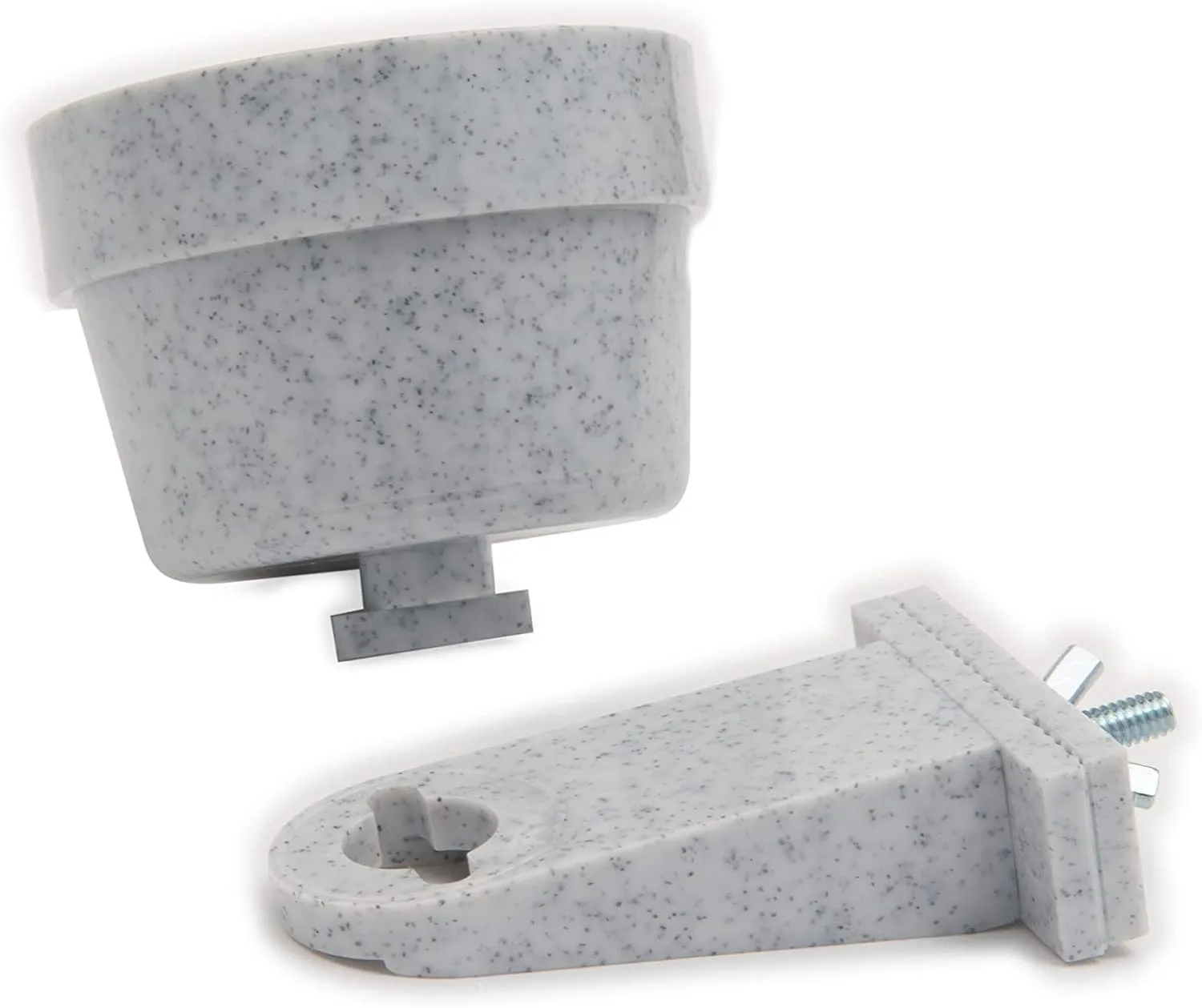Lixit Quick Lock Removable Cage Bowls for Rabbits, Birds, Dogs, Cats, Gunea Pigs and Other Small Animals. (10oz, Granite)