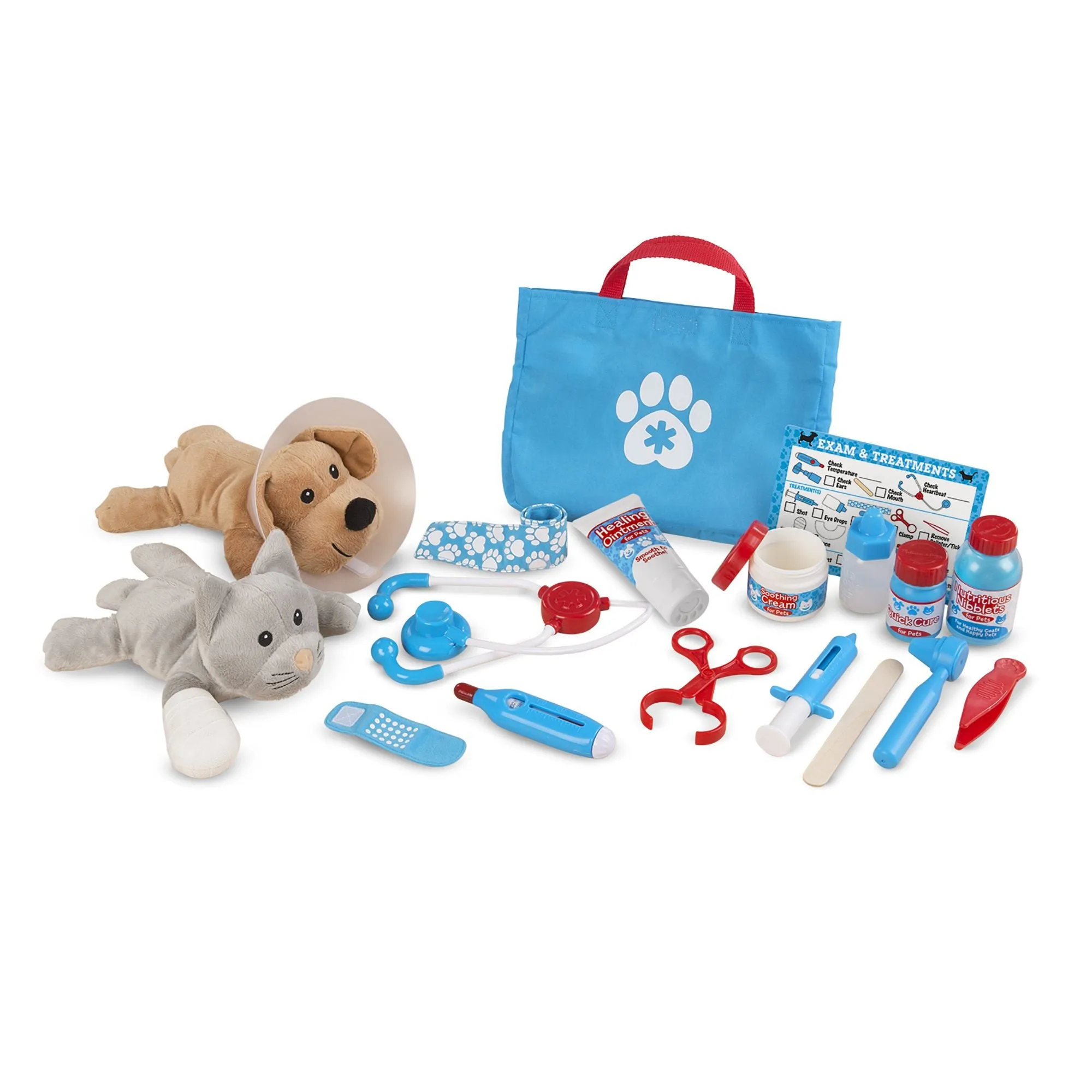 Melissa & Doug 8520 Examine & Treat Pet Vet Play Set, 3  Years