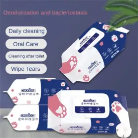 Pet Wipes with Pure Water Formula For Pet Health Care
