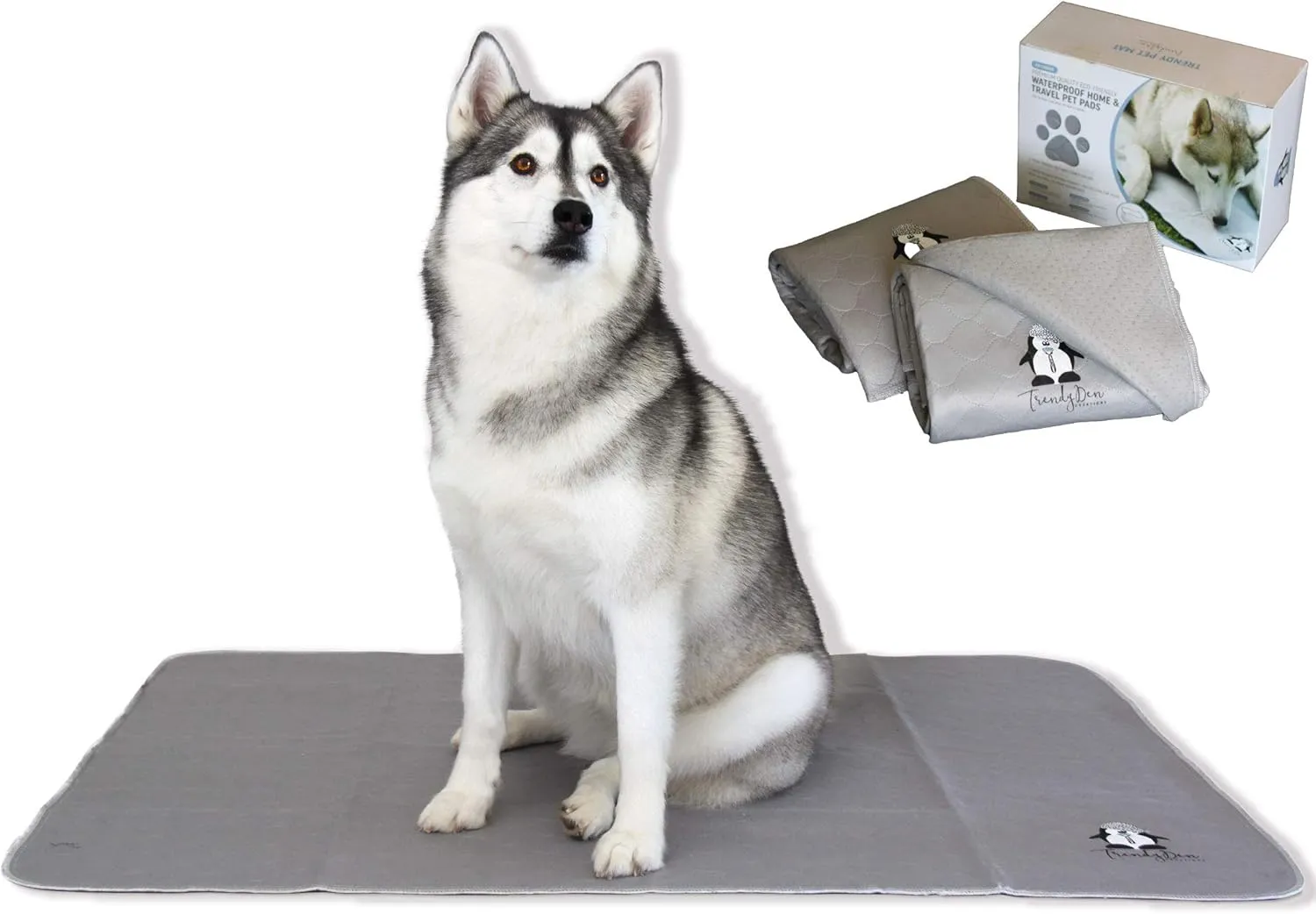 Puppy Pads by Trendy Den Creations - Dog Pee Pads - Puppy Essentials or Pet Supplies Puppy Pads Pet Training Pads - 36"X48" 2 Pack Anti-Slip Washable Pee Pads for Dogs - Dog Pads Extra Large - Potty