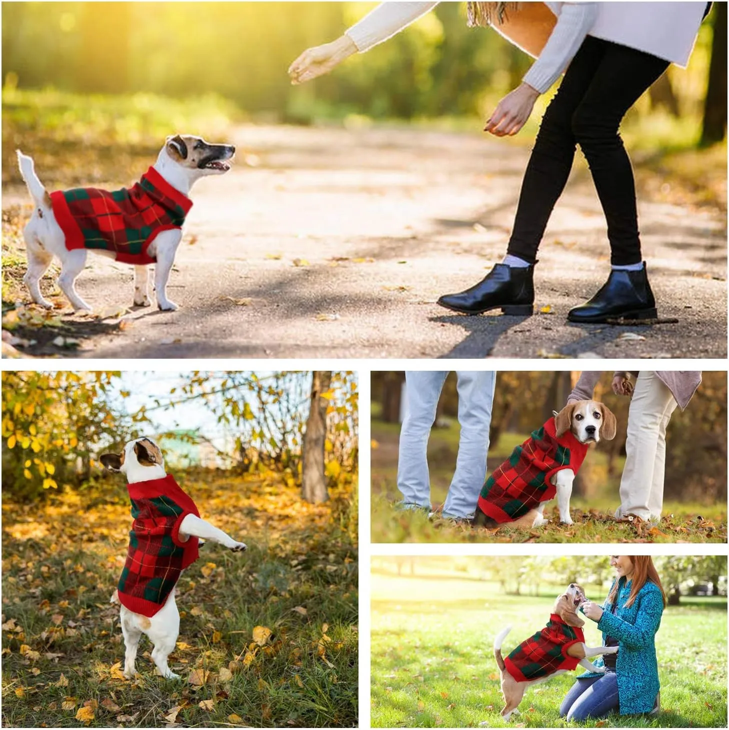 QBLEEV Dog Sweater for Small Dogs, Dog Christmas Sweater Vest Knitwear Puppy Sweaters Warm Winter Pet Sweaters Fall Dog Sweaters Pullover Dog Sweatshirt Holiday Dog Sweaters for Dogs Girls Boys XS