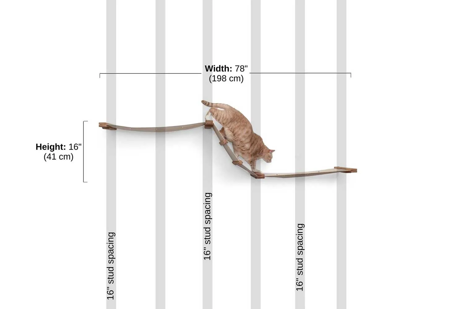 Raceway Hammock - Cat Wall Ramp