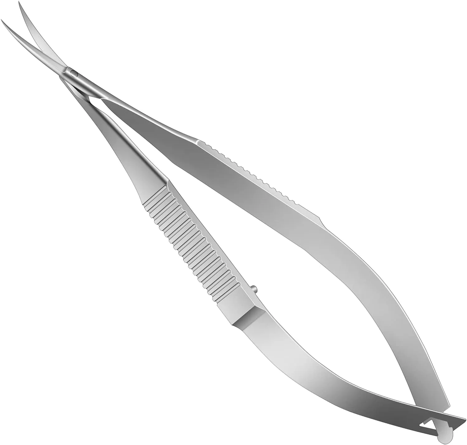 Spring Cuticle Nippers (Cuticle Scissors, Nail Scissors, Stainless Steel Curved Manicure Scissors, Cuticle Scissors Extra Fine Curved Cosmetic Scissors for Nail, Dry Skin, Eyebrow, Eyelash)