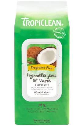 Tropiclean Coconut Hypoallergenic Pet Wipes