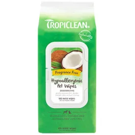 TropiClean Hypoallergenic Wipes 100pc