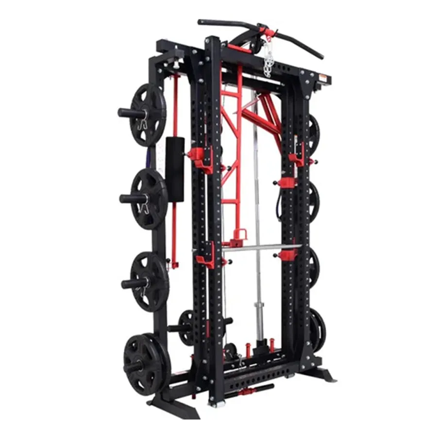 Warrior Freestanding Folding Cable Pulley Power Rack Cage