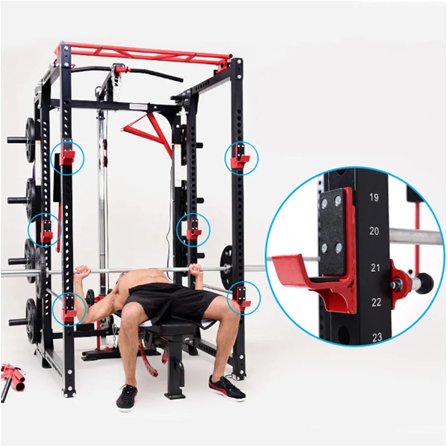 Warrior Freestanding Folding Cable Pulley Power Rack Cage