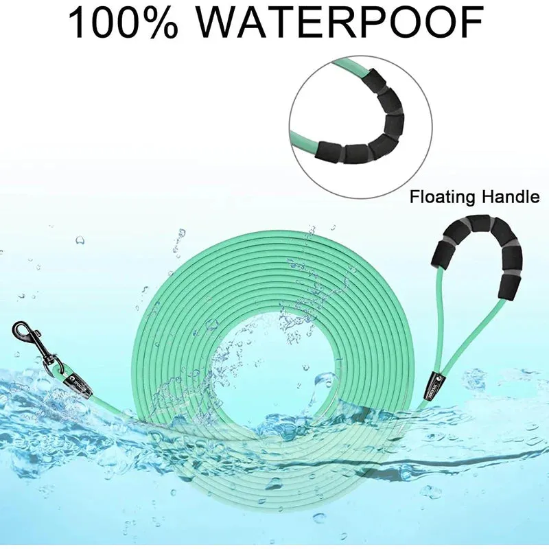 Waterproof PVC Dog Leash for Training and Outdoor Activities - Available in Multiple Lengths and Colors