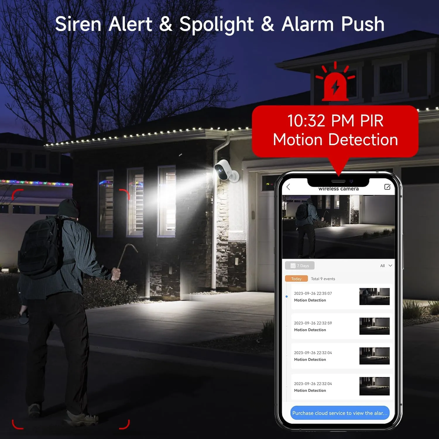 XVIM 1080P 2Pack Solar Camera Outdoor Wireless, 2MP Battery Powered Camera with Color Night Vision, 2.4GHz WiFi Home Security, PIR Human Detection, 2-Way Talk, SD/Cloud, IP65 Waterproof